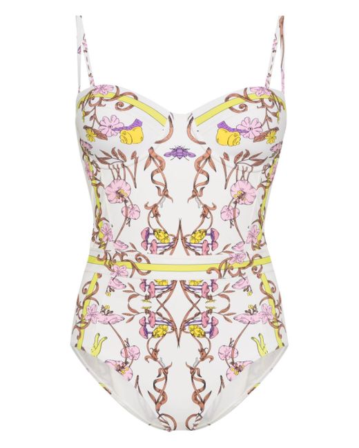 Tory Burch graphic-print swimsuit