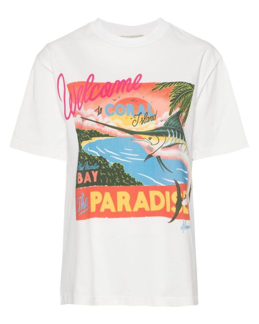 Alemais Coral Bay cotton T-shirt