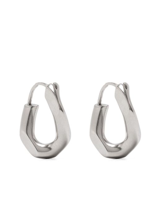 Maison Margiela sculpted polished hoop earring