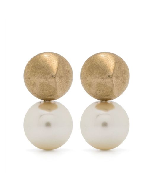 Ferragamo bead-embellished drop earrings