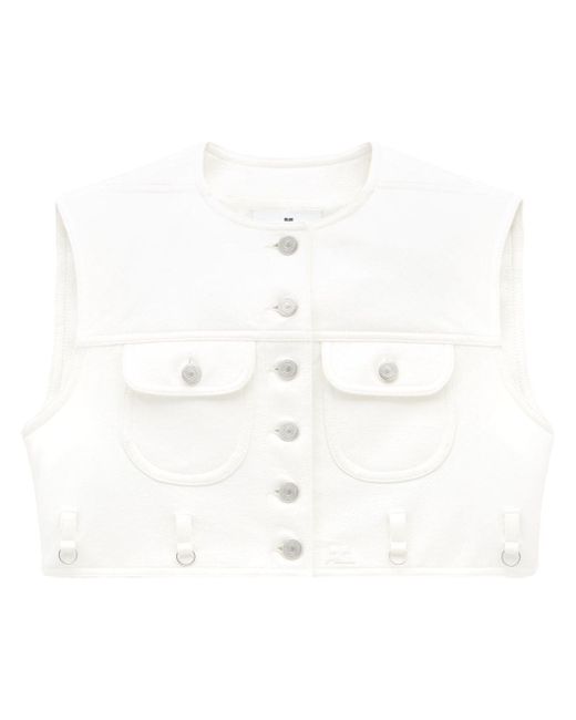 Courrèges Multiflex vinyl cropped vest