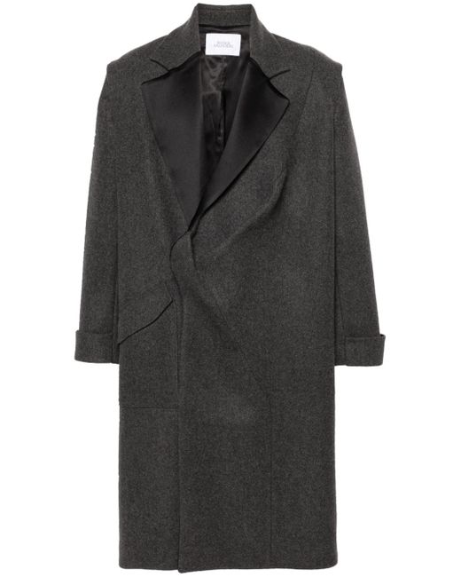 Bianca Saunders Pinches single-breasted wool coat