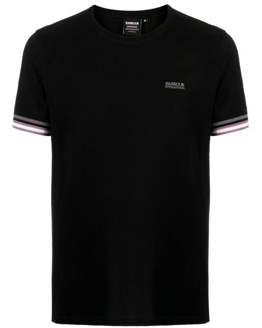 Barbour stripe-detail T-shirt