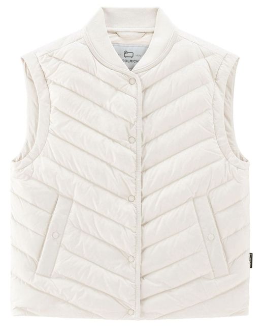 Woolrich chevron-quilted padded gilet