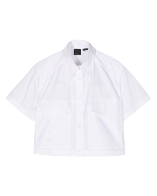 Pinko short-sleeve panelled shirt