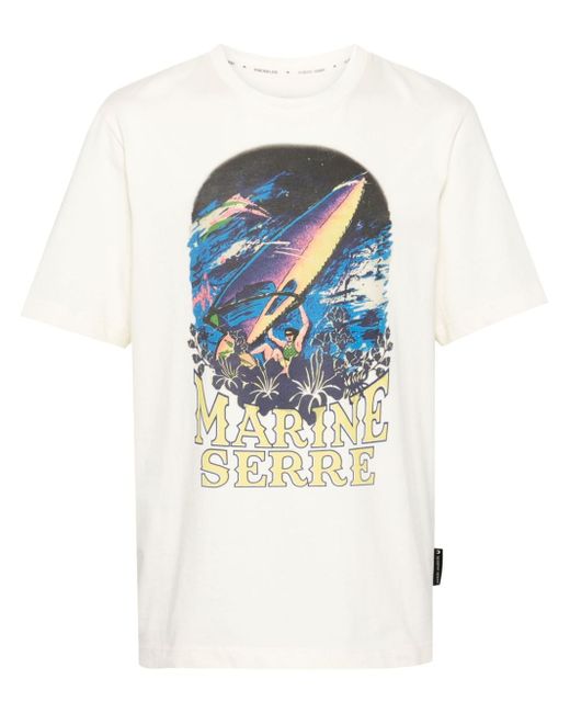Marine Serre graphic-print T-shirt