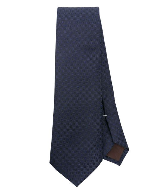 Canali patterned-jacquard tie