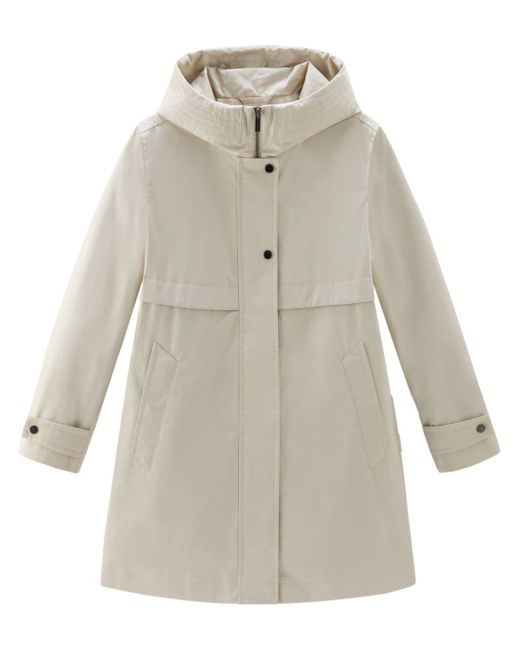 Woolrich cotton hooded parka coat