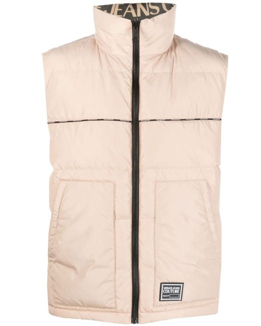 Versace Jeans Couture logo-patch quilted gilet