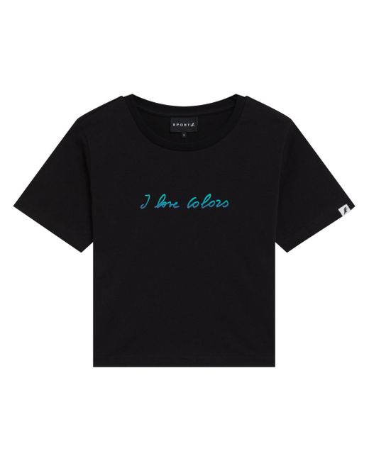 SPORT b. by agnès b. slogan-print T-shirt