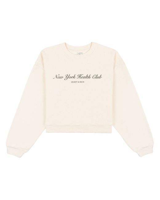 Sporty & Rich slogan-print sweatshirt