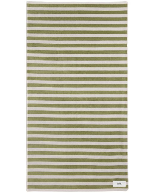 AMI Alexandre Mattiussi striped bath towel