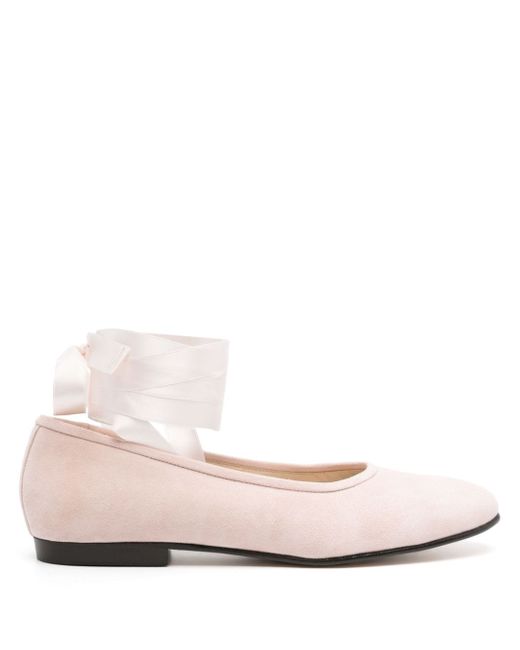 Bode Musette suede ballerina shoes