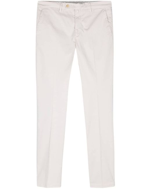 Borrelli mid-rise cotton chino trousers