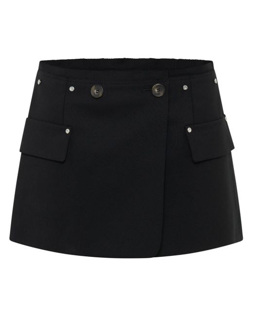 Dion Lee rivet-detail low-rise miniskirt