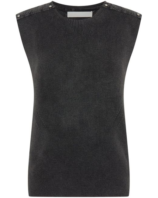 Dion Lee stud-detailed knitted tank top
