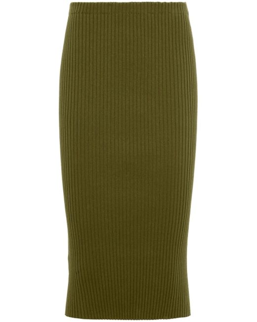 Prada ribbed-knit tube skirt