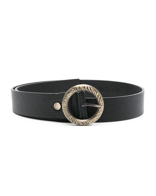 Just Cavalli logo-engraved buckle belt