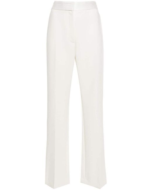 Claudie Pierlot satin-trim tailored trousers