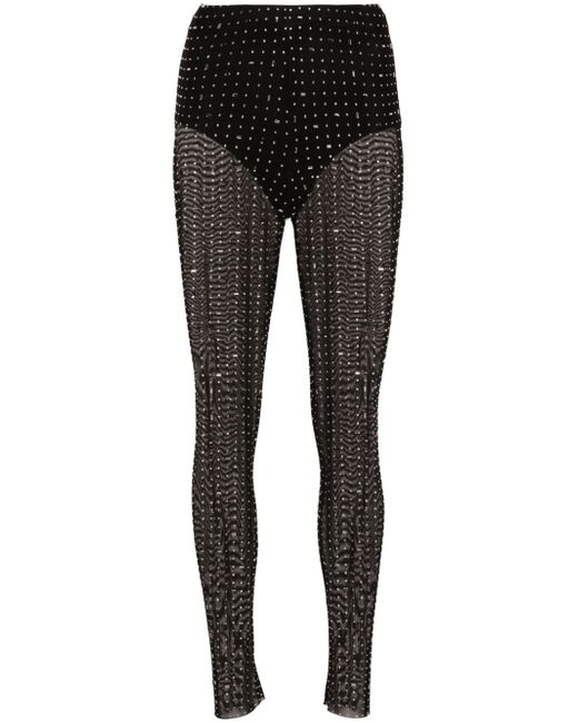 Atu Body Couture x Rue Ra crystal-embellished leggings