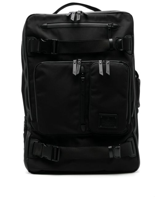 Makavelic logo-appliqué zipped backpack