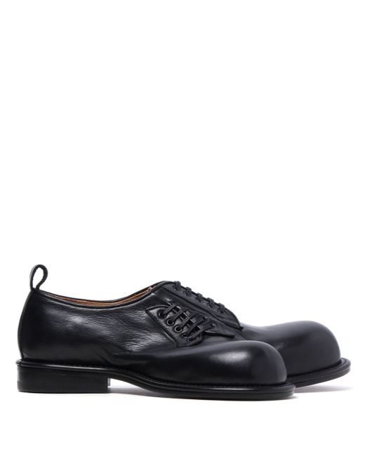 Comme Des Garçons Homme Plus asymmetric leather Derby shoes