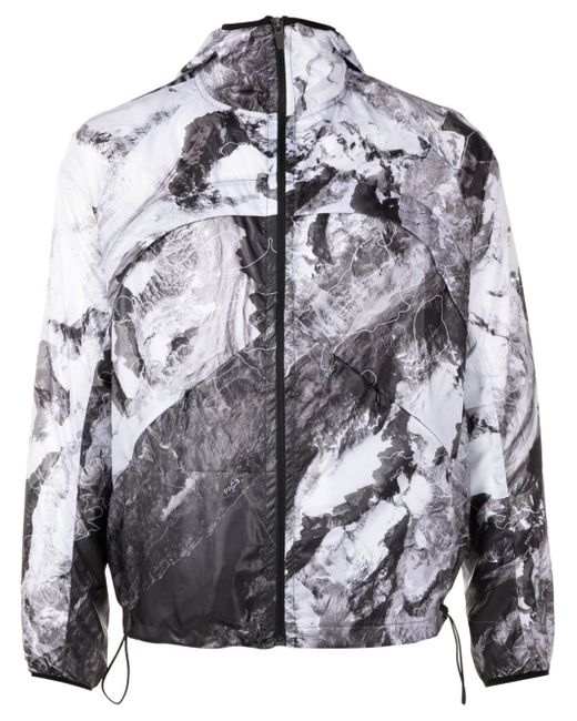 Pace abstract-print hooded jacket