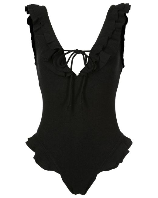 Clube Bossa scoop back frilled swimsuit