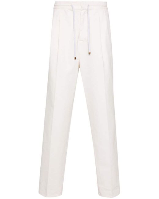 Brunello Cucinelli drawstring-waistband tapered trousers