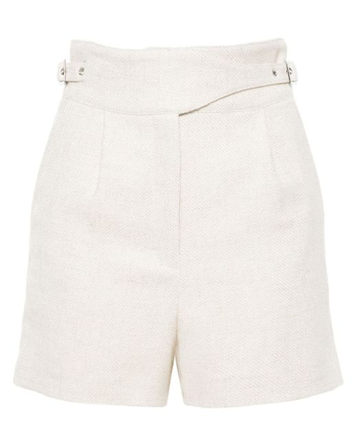Iro pleated textured shorts