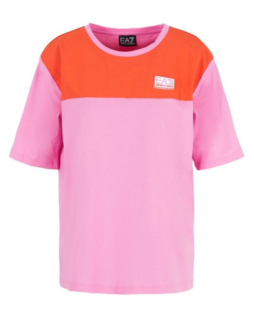 Ea7 colour-block T-shirt