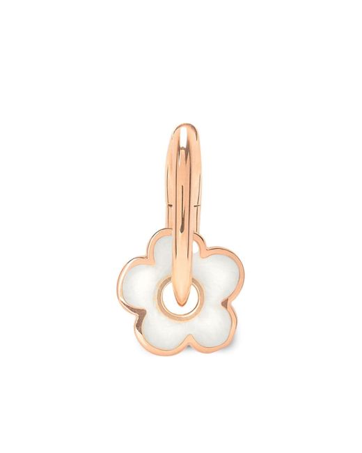 Dodo 9kt rose gold Flower hoop earring
