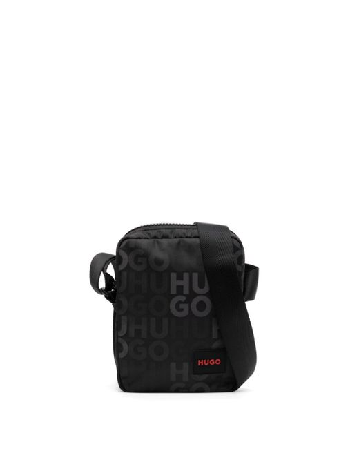 Hugo Boss logo-appliqué messenger bag