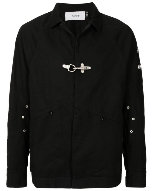 Pace hardware-detailing shirt jacket