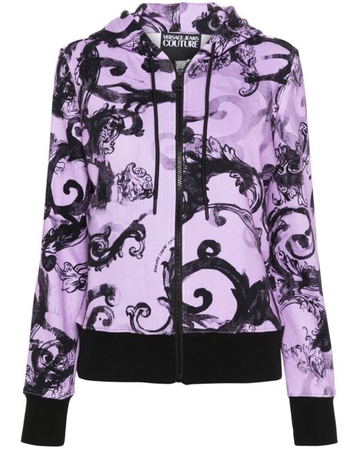 Versace Jeans Couture Baroccoflage-print zip-up hoodie