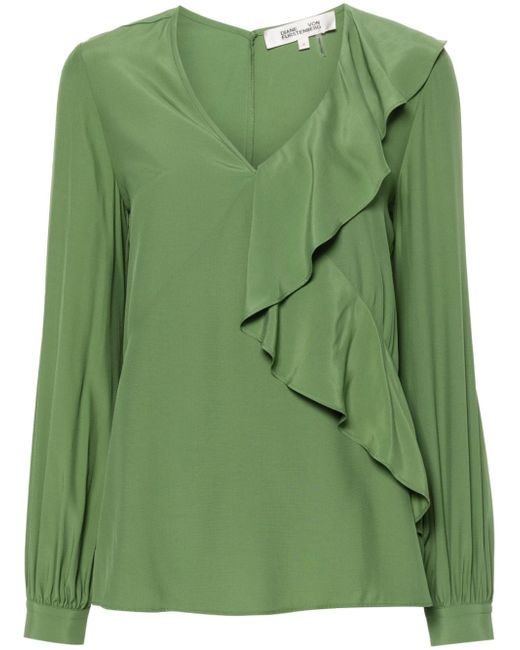 Diane von Furstenberg Aggie crepe blouse