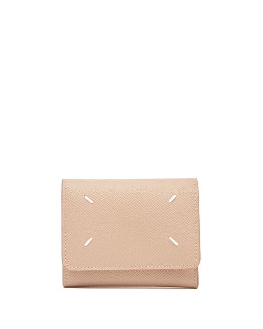 Maison Margiela Four-Stitch tri-fold leather wallet