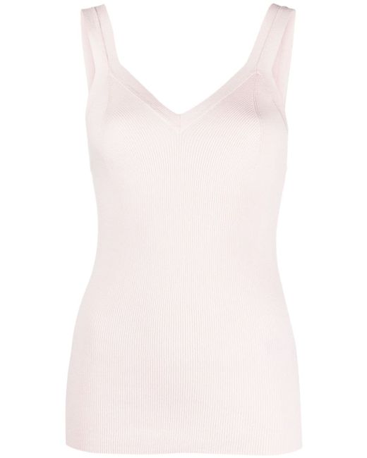 P.A.R.O.S.H. Cipria sleeveless knitted top