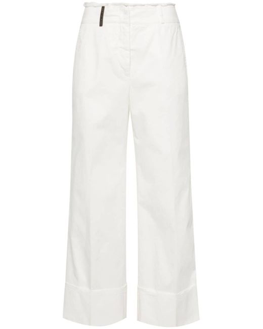 Peserico wide-leg cropped trousers
