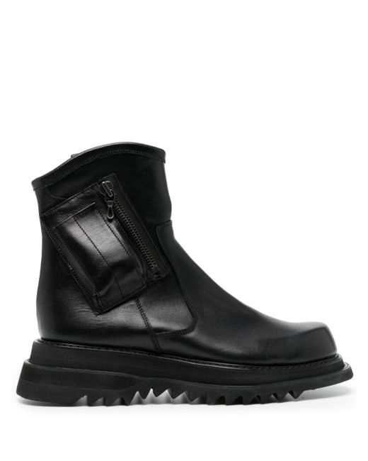 Julius Engineer leather ankle boots