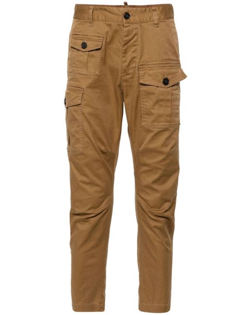 Dsquared2 mid-rise tapered cargo trousers
