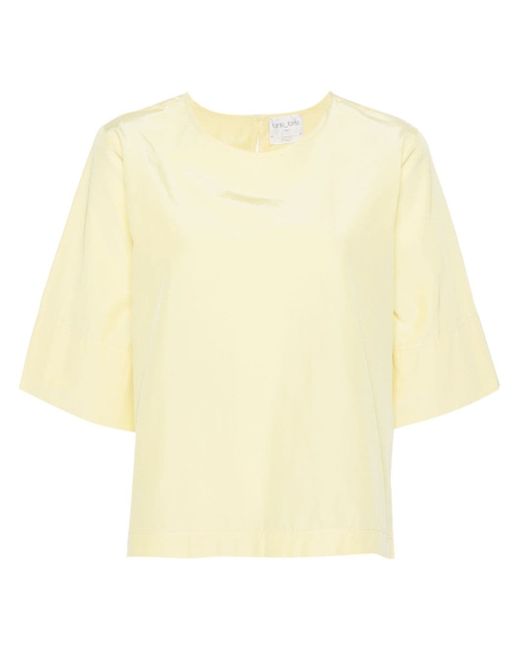 Forte-Forte poplin short-sleeved blouse