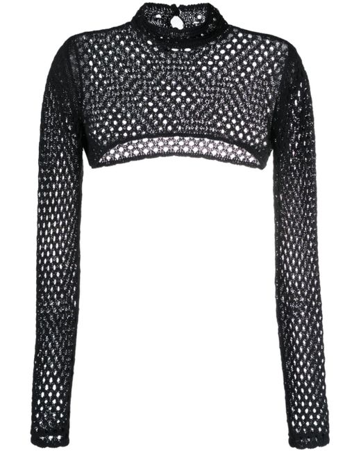 Moschino Jeans perforated crop top