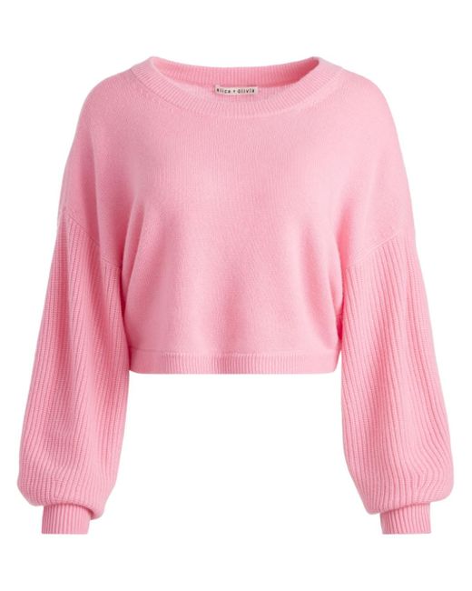 Alice + Olivia Posey cropped jumper