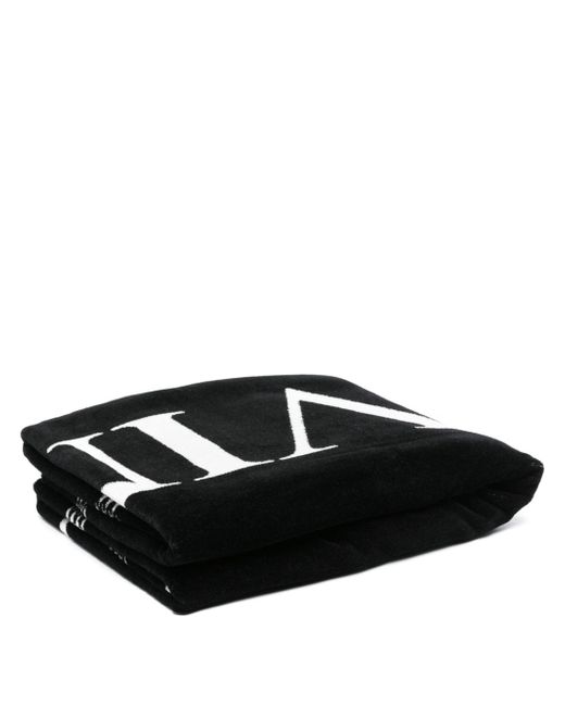 Lanvin logo-jacquard beach towel