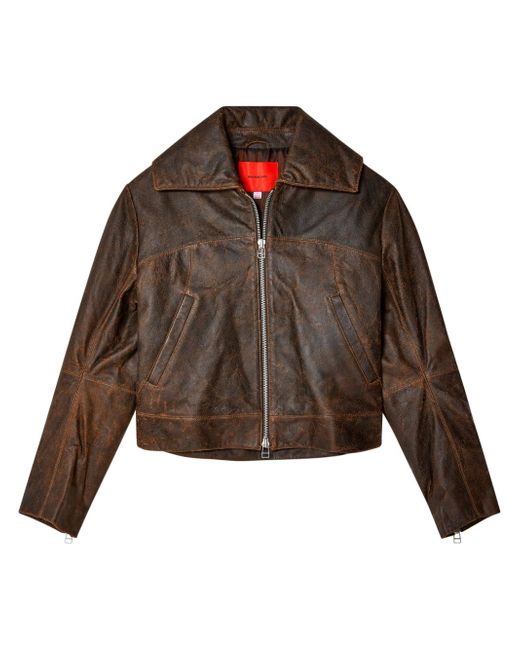 Eckhaus Latta Hide leather jacket