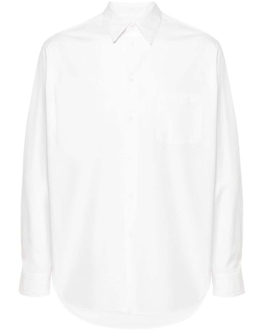 Yohji Yamamoto straight-collar shirt