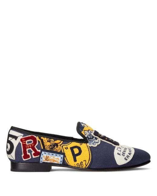 Polo Ralph Lauren Paxton logo-patch loafers