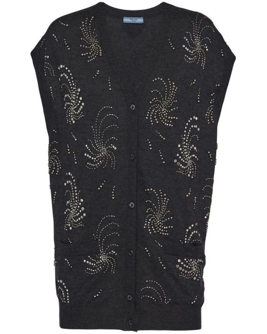 Prada embellished vest
