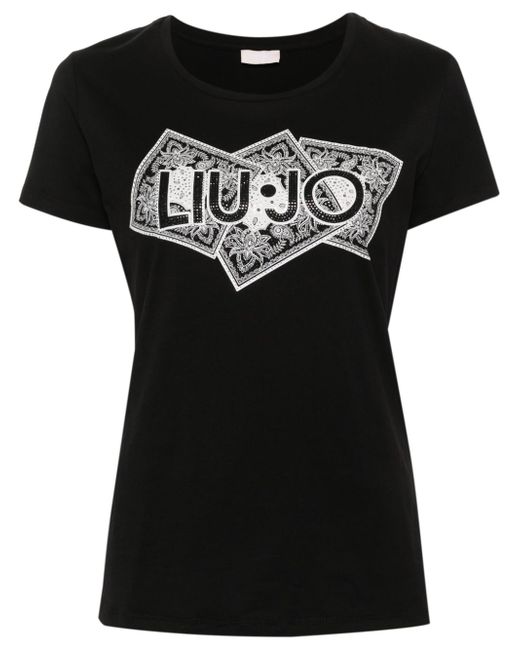 Liu •Jo rhinestone-embellished T-shirt